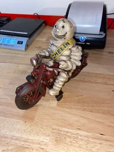 Michelin Neumático Hombre Motocicleta Hierro Fundido Neumáticos Goodyear Fatboy Coleccionista REGALO - Imagen 1 de 12