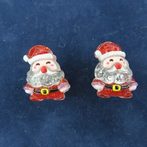 SANTA CLAUS Shoe Charms for Shoes Set of 2 3D Cute Cartoon Christmas Holiday New - Picture 1 of 6