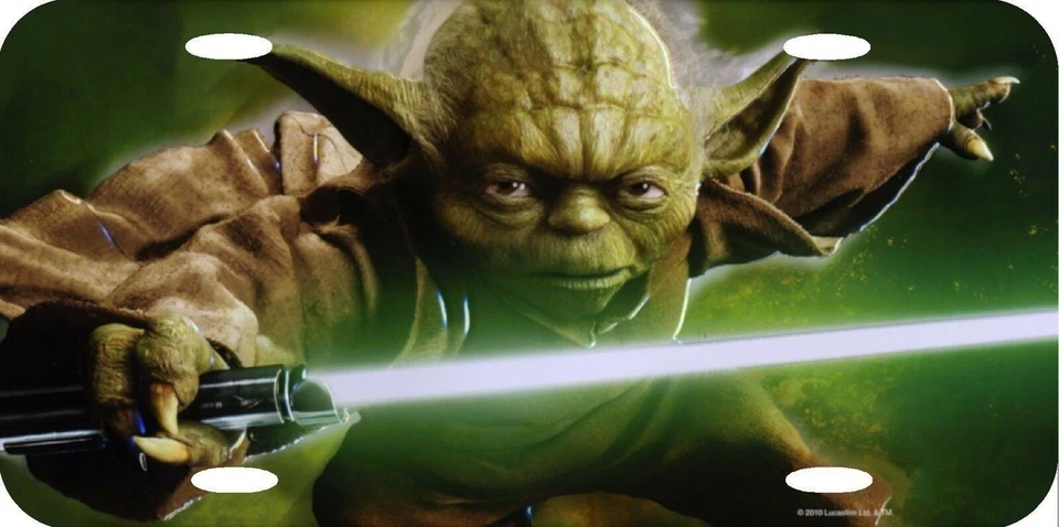 YODA Star Wars Gran Maestro de la Orden Jedi Placa Oficial Aluminio Nuevo con Etiquetas Foto 1 de 1