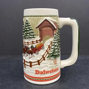 1994 Budweiser Holiday Bierkrug Stein Weihnachten Clydesdale - Bild 1 von 7