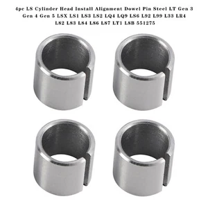 4pc LS Cylinder Head Install Alignment Dowel Pin Steel LT Gen 3 Gen 4 Gen 5 LSX - Picture 1 of 12