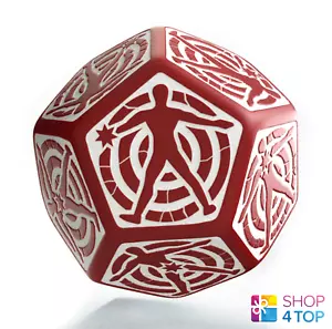 D12 Hit Location Dice Red and White All Tell a Story 30mm Q-Workshop New - Picture 1 of 4