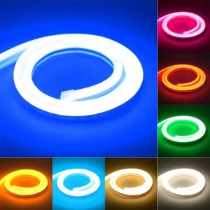 5/10/20M LED Strip Lights Waterproof Neon Rope DC12V SMD Flex Silicone Light Bar - Picture 1 of 25