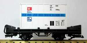LGB 4003 PORT OF HAMBURG CONTAINER CAR, G SCALE - Picture 1 of 7
