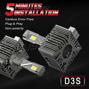 D3S D3R LED Headlight Bulb 6000K White 180W D3S D3R Led Bulb Plug Play,2PK - Picture 1 of 12
