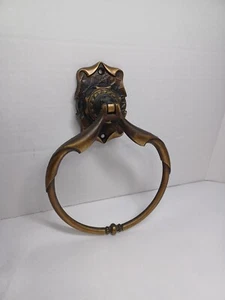 Handtuchringhalter Vintage Antik Messing - Bild 1 von 10