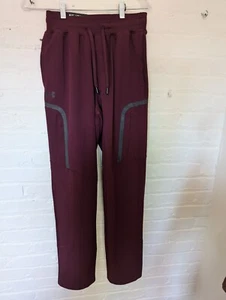 Under Armour Unstoppable Cargo Pants Loose Fit Burgundy size S - Picture 1 of 6