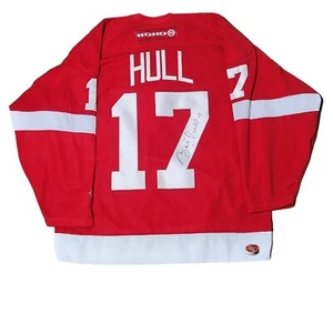 BRETT HULL DETROIT RED WINGS SIGNED AUTOGRAPHED JERSEY KOHO AUTHENTIC WITH COA - Picture 1 of 7