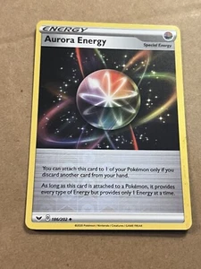 2020 POKEMON - SWORD & SHIELD - AURORA ENERGY - REVERSE HOLO 186/202 - Picture 1 of 2