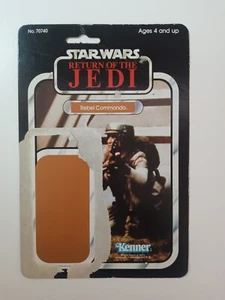 Star Wars ROTJ Rebel Commando Backing Card Cardback 1983 Kenner 70740 - Picture 1 of 10