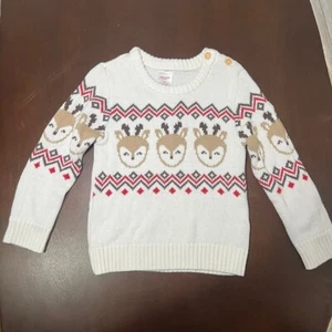 Reindeer holiday sweater size 4T - Picture 1 of 4