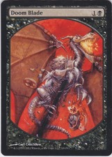MTG 1X Doom Blade X1 Textless Promo Magic 2011 - LP