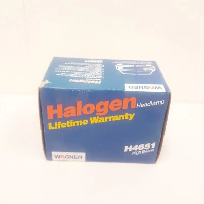 NOS WAGNER H4651 Lámpara de Cabeza Halógena Rectangular Faro de Luz Alta 12 Voltios Foto 1 de 4