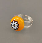 9917054-D 925Er Silver Ring Colorful Ringkopf From Millefiori-Glas Size Flexible