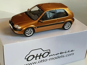 1:18 Citroen Saxo VTS 16V 2000 Gold By Otto Mobile OT893 3000pcs - Picture 1 of 10