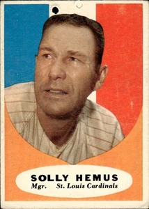 Solly Hemus 1961 Topps #139 St. Louis Cardinals - Picture 1 of 2