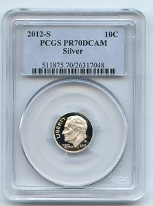 2012 S 10C Silver Roosevelt Dime PCGS PR70DCAM - Bild 1 von 1