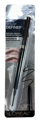 L'Oreal Brow Stylist Definer Ash Brown #387 PENCIL ULTRA FINE TIP - Image 1 of 2