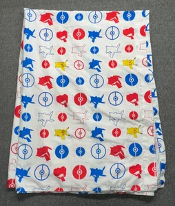 Pokemon Flat Sheet Weiß Rot Blau Gelb Pikachu Electric Ignite 2016 56x96 - Bild 1 von 5