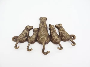Dog Tail Key Hook Hanger Holder Metal SPI San Pacific Int'l 5 Hooks 7.5" Long - Picture 1 of 5