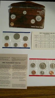 1985 Uncirculated Coin Set U.S Mint Original Government Packaging OGP - Image 1 of 4