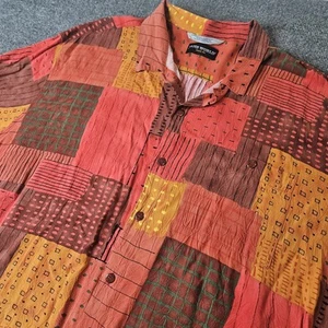 Vintage Jams World Mens Button Up Shirt Size 4XL Hippie Reggae Made In USA - Imagen 1 de 8
