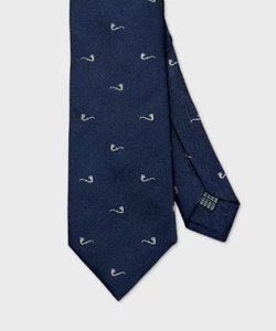Ulturale cravatta tre pieghe in seta jacquard, blu pipa 3PE.9K539.SEJQ.BLUPIP - Picture 1 of 2