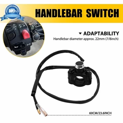 Универсальный переключатель на руль мотоцикла 7/8 дюйма противотуманные фары управление включением/выключением - Изображение 1 из 4