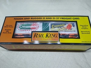 RAIL KING MTH DREAMSICLE  ICE CREAM BAR REEFER BOX CAR 30-7880 "O"GUAGE NOS RARE - Picture 1 of 8