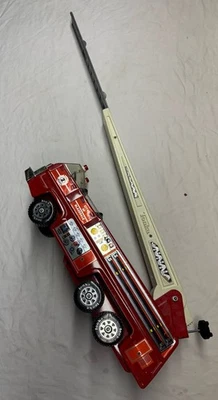 Vintage TONKA City of Blazedale Fire Ladder #2 Aerial Rescue  Truck Red - Image 1 of 4