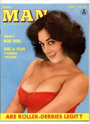 MODERN MAN MAGAZINE FEBRUARY 1959.  JANE DOLINGER, NOS  N. MINT Foto 1 de 3