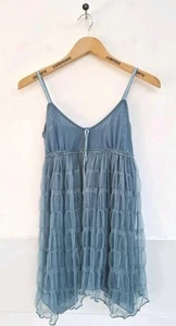 Urban Outfitters Lace Trim Floral Slip Dress Camisole Turquoise, Size X Small. - Picture 1 of 6