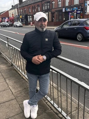 Sergio Tacchini Mens Outdoor Hybrid Terrace Casuals Quilt Jacket Abri Black Gold - Image 1 of 4