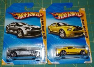 2X - Hot Wheels 2010 Nuovi Modelli - Ford Shelby GT500 '10 - Argento e Giallo - Foto 1 di 7