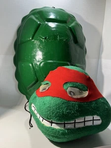 Teenage Mutant Ninja Turtles Costume Head & Turtle Shell – Raphael Mascot VTG - Picture 1 of 20