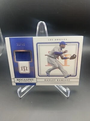 National Treasures Hanley Ramírez Biografía Matériels 2023/49 Dodgers Foto 1 de 3