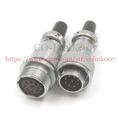WS16 9pin Power Connector,Aviation Waterproof Male Female Automotive Connector - Image 1 of 4