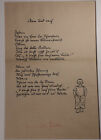 Heinrich Zille: Große Lithographie 1924, "Arm und reich", Gedicht