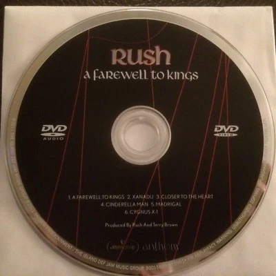 Rush “A Farewell To Kings” 5.1 DVD Audio Replacement Disc For Sector 2 Box Set Foto 1 de 4