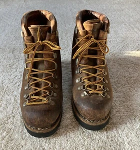 Vtg 1983 Leather KAMET Hiking Boots Sexto Grado Men’s 9 1/2 Made In Spain - Picture 1 of 19