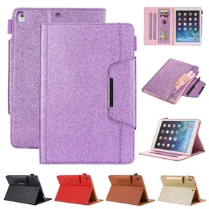 For iPad 5th/6th/7th/8th/9th/10th/11th Gen & (A16) PU Leather Stand Case Cover - Picture 1 of 33