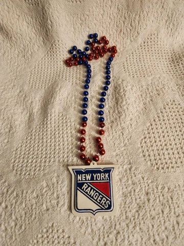 NHL New York Rangers Beaded Necklace Cover
