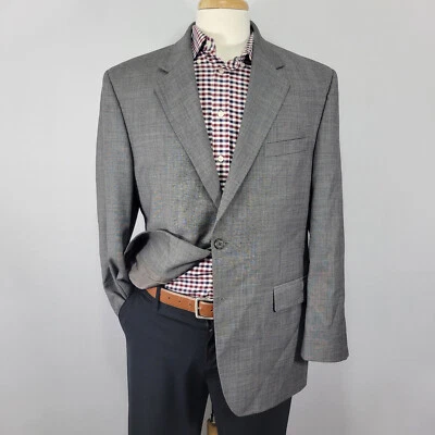 Blazer Abrigo Deportivo Chaps Para Hombre Dos Botones Gris Piel de Tiburón Lana Talla 42R Foto 1 de 4