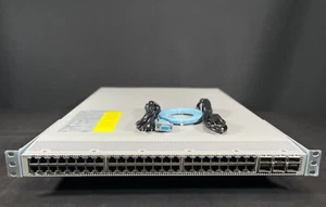 Cisco N9K-C93180YC-EX 48x25GB SFP+ 6x 100GB QSFP28 Port Side Exhaust Switch - Picture 1 of 5