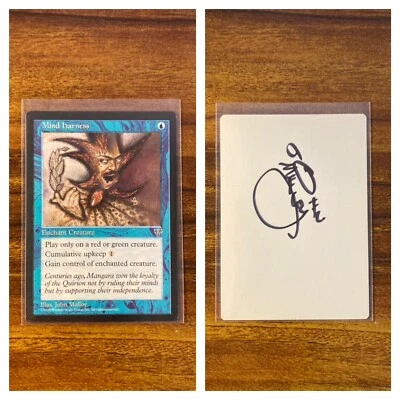 MTG✨Signed MIND HARNESS Artist Proof✨Mirage NM/MINT UNCOMMON 1996 J. Malloy ART - Image 1 of 4