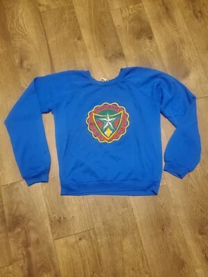 Suéter vintage años 80 universidad de golpes duros parque banco niños Foto 1 de 4