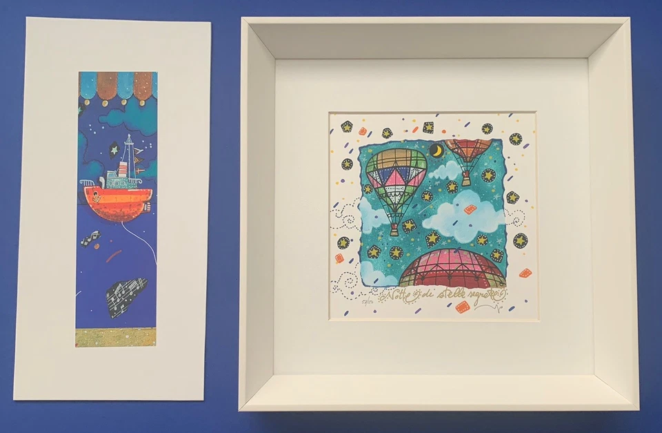 SERIGRAFIA ANDREA AGOSTINI 16x16 “ NOTTE DI STELLE SEGRETE” +STAMPA  IN REGALO - Immagine 1 di 1