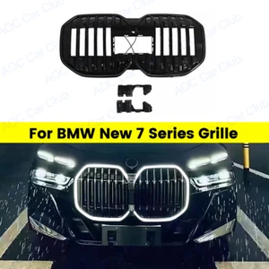 For BMW 7 Series G70 Gloss LED Front Bumper Grill Grille Trim Ambient Lights - Picture 1 of 14