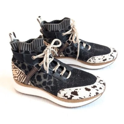 OTBT Mujer Híbrido en Animal Print Zapatillas Altas Gamuza Cuero Foto 1 de 4