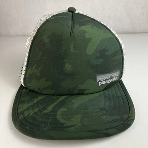 Patagonia Camo Duckbill Trucker Mesh Back Hat Cap Adjustable Strapback Green - Bild 1 von 8